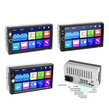 7010B 7012B 7018B Dual Din Auto Multimedia Player Raidorganizācija, Mp5 un Bluetooth saderīgu Touch Ekrāna Ierakstītājs Atskaņošana 4