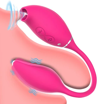 2 in 1 G-Spot Klitora Nepieredzējis Vibrators Ar Vibrējošu Olu Klitora Stimulators Sprauslas Clit Sūcējs Seksa Rotaļlietas Sievietēm, Pieaugušajiem 18