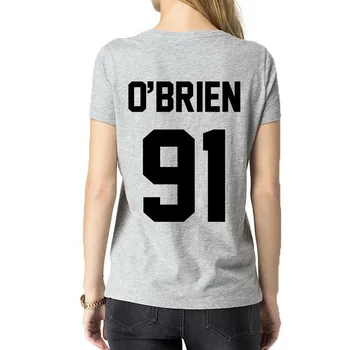 Dilans O 'Brien T Krekls O' BRIEN 91 Drukāt uz Pusi Atpakaļ T Krekls Modi Sievietēm, Vīriešiem Gadījuma Kokvilnas Smieklīgi Tee Krekli Top Apģērbi