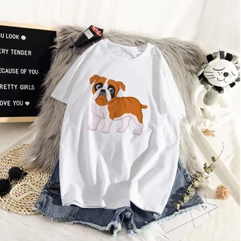 Kawaii suņi ielas t-krekls modes multiplikācijas filmu suns Harajuku grafiskais t-krekls Sieviešu t-krekls ar īsām piedurknēm ropa mujer 1