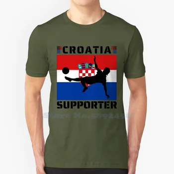 Horvātijas Līdzjutēju Augstas Kvalitātes T-Krekls