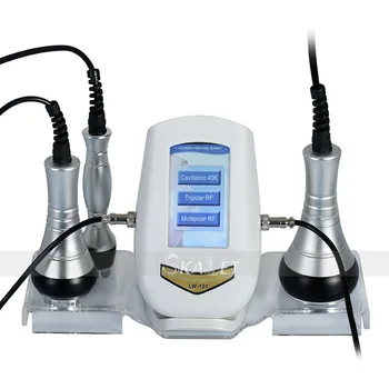 Jaunas Daudzpolu Spridzināšanas Tauku Instrumentu 40K Vibrācijas Ķermeni Slaidinoša Massager Skaistumu Mašīna RF Radio Frekvences 3 Masāžas Galvas CE