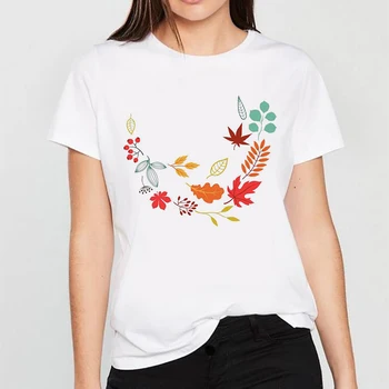 Ir 2021. Jauki Lapas Iespiestas Ieteikt Harajuku T-Krekls Sievietēm ar īsām piedurknēm t-krekls Kawaii Karikatūra Grafikas Tshirts Meiteņu Topi, t-veida