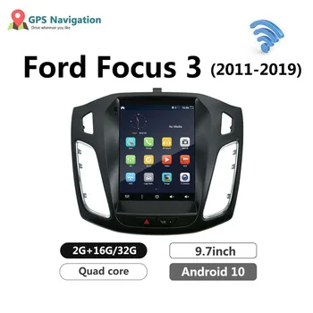 Automašīnas radio Tesla stila Automašīnas Radio Multimediju Video Atskaņotājs Navigācija GPS Android Ford Focus 3 Mk 3 2011-2019