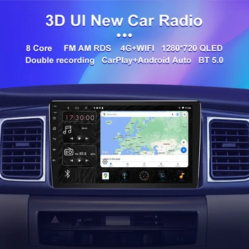 2 Din Android 11 Automašīnas Radio Multimediju Video Atskaņotājs Navigācija GPS Renault Megane 2 2002-2009 Carplay Stereo DVD QLED Ekrāns 2