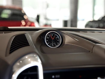 Laiks Elektronisko Skaitītāju Pulkstenis Accessional Par Porsche Cayenne 2011-2017 Auto Hronometrs Interjera Paneļa Centrā Pulkstenis, Kompass