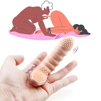 Karstā Pirkstu Uzmava Vibrators G Spot Masāža Maksts Clit Stimulēt Masturbator Erotiska Seksa Rotaļlietas Sievietēm, Pāriem Orgasma Pieaugušo Spēles