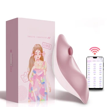 Kontroles Bluetooth Nepieredzējis Vibrators Sievietēm Clit Sūcējs APP Tālvadības Valkājamas Vibrējošais Biksītes Erotiska Seksa Rotaļlietas Sievietēm