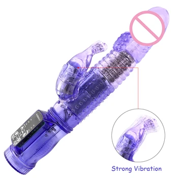 Dual Mehānisko Trušu Vibratori 12 Ātrumu Vibrācijas Un 360°Rotācija G Spot Vibrators, Dildo Klitora Anālais Massager Pieaugušo Seksa Sievietēm