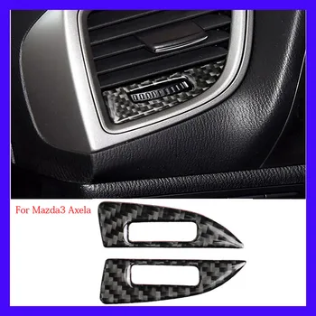 Automašīnu Gaisa kondicionieri, ventilācijas uzlīme Par Mazda3 Axela 2014-2018modified oglekļa šķiedras interjera uzlīmes, gaisa kondicionieris, kontaktligzdas, uzlīmes 0