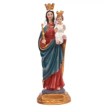 Mātes Marijas Statuja, Turot Jēzu, Jaunavas Mātes Marijas Statujas Dekoratīvās Marijas Attēls Renesanses Kolekcija Reliģisko Dāvanu Mājās