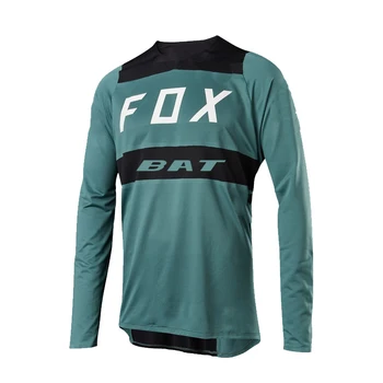 BAT Fox Maskēties Motokrosa Jersey MTB Off Road Kalnu Velosipēdu Nobrauciena Jersey MX BMX Riteņbraukšana Jersey Enduro sporta Krekls 0