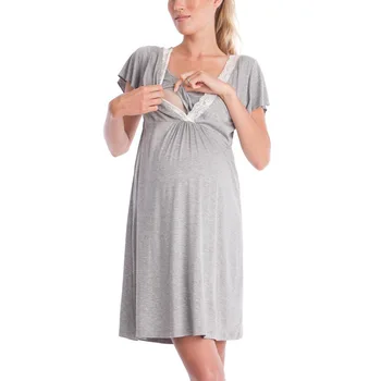 Modes Īsām Piedurknēm Raibs T-Krekls, Kleita Sieviešu Korejas C Vasaras Kleita Sievietēm 2022. Gadam, Liela Izmēra Zaudēt Garš Mežģīņu Maternitātes Kleita 0