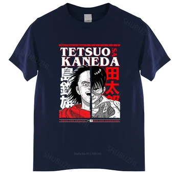 Vīriešu Melna Tshirt Modes Akira Shima Tetsuo T Krekls Neo Tokyo Shotaro Kaneda Tee Modes Unisex Teeshirt Euro Izmēra