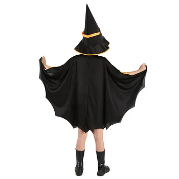 2022 Jaunas Halloween Bērnu Kostīms Bērniem Cosplay Drēbes Zēniem Meitenes Spēlē Raganu, Ķirbju Apmetnis + Cepure 2 Gabals Tērps, Tērpi 1