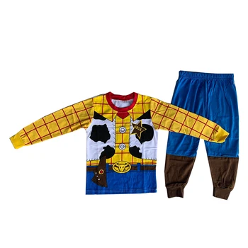 Vairumtirdzniecības Rietumu Kovbojiem Apģērbs, Pidžamas Ar Garām Piedurknēm Pidžamas Zēniem Komplekts Kids Sleepwear
