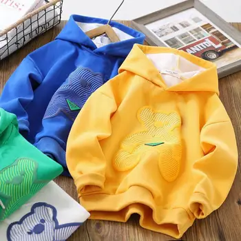 Bērnu Kapuci sporta Krekls 2022 Jauno Pavasara un Rudens Zēnu Gadījuma Mīksti Džemperi Bērnu Sporta Augšu