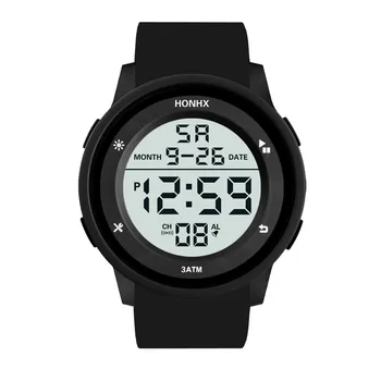 Modes Ūdensnecaurlaidīgs Vīriešu Zēns LCD Ciparu Hronometru, Datumu, Gumijas Sporta Rokas pulksteni relógio masculino мужские часы наручные relojes
