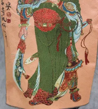 Ķīnas kolekcija Thangka izšuvumi guangong diagramma 2